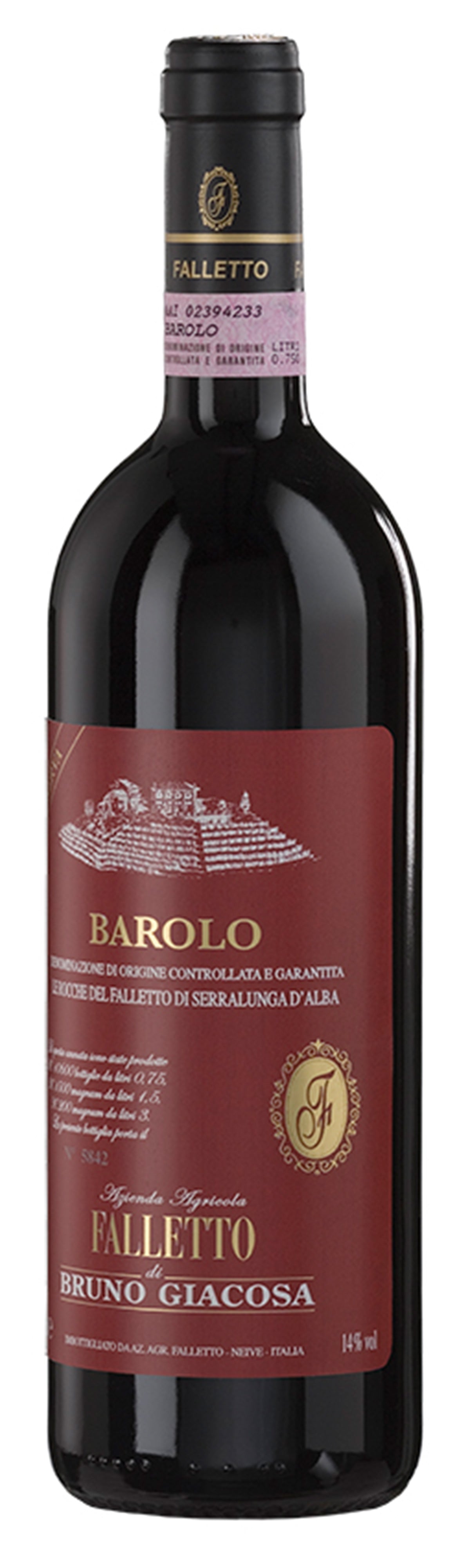 Bruno Giacosa Barolo Riserva Falletto Vigna Le Rocche Red Label 2016